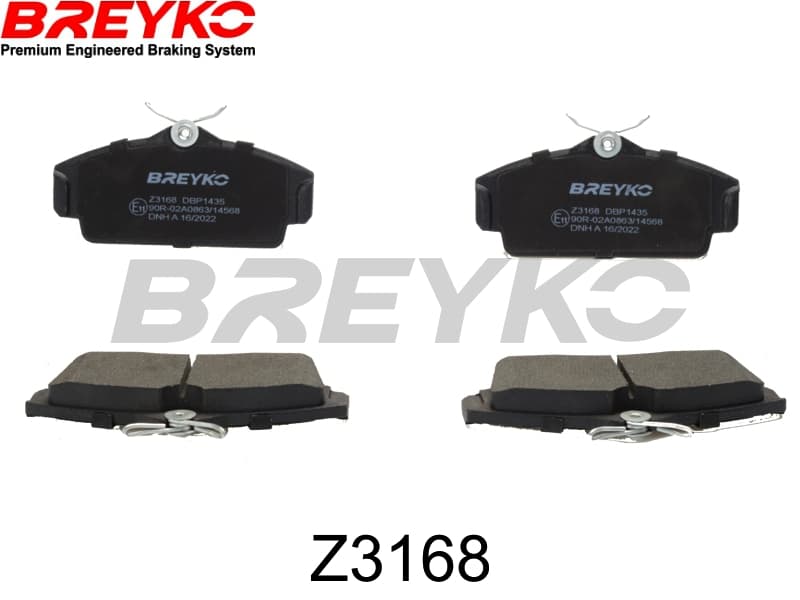 DVA Sada brzdových platničiek kotúčovej brzdy Z3168 1