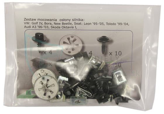 Príchytky na uchytenie krytu motora - 90204 1
