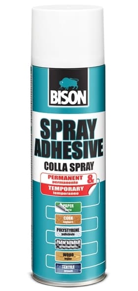 BISON spray adhesive KONTAKTNÉ LEPIDLO V SPREJI 500ml 1