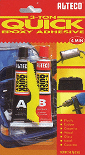 ALTECO 3-TON QUICK EPOXIDOVÉ LEPIDLO tekutý kov 56,7g 1
