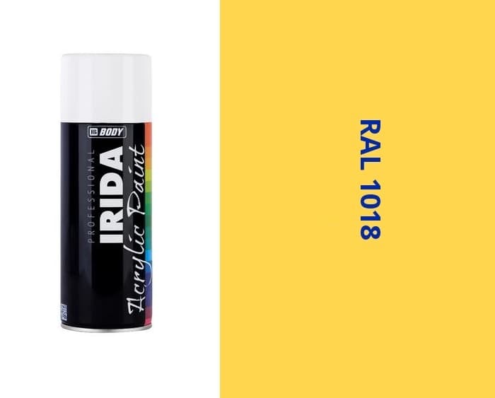 HB BODY irida RAL 1018 zinkovo žltá farba v spreji 400ML