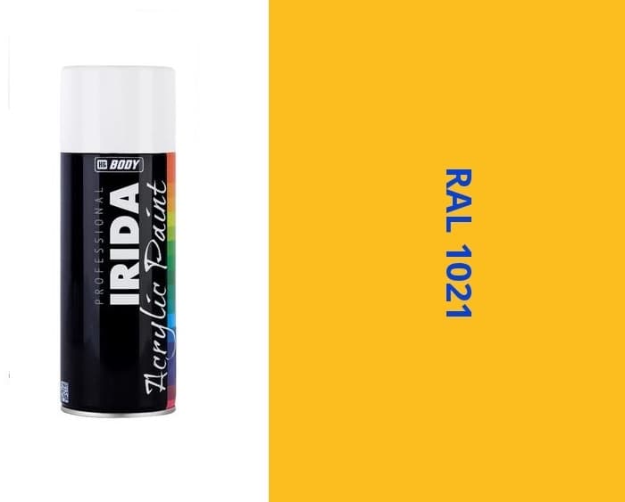 HB BODY irida RAL 1021 žlto horčičná  FARBA V SPREJI 400ML 1