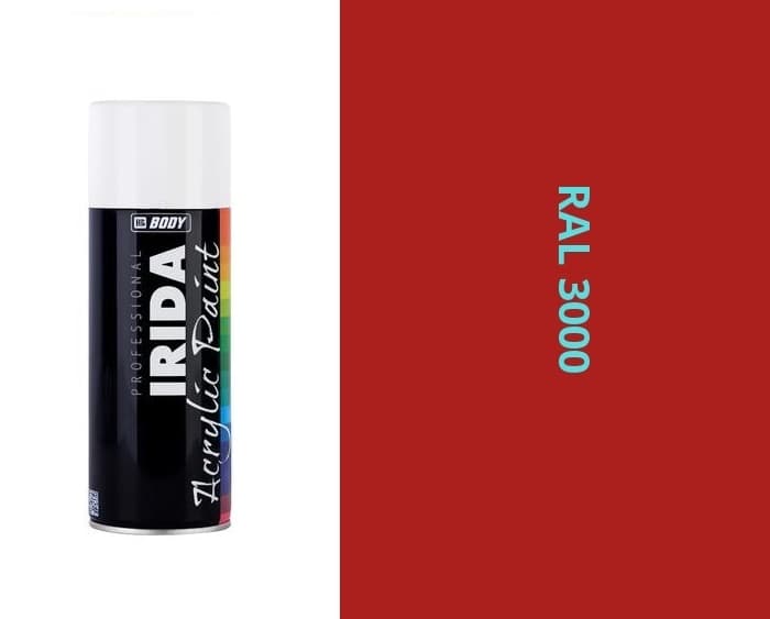 HB BODY irida RAL 3000 ohnivo črvená fARBA V SPREJI 400ML 1
