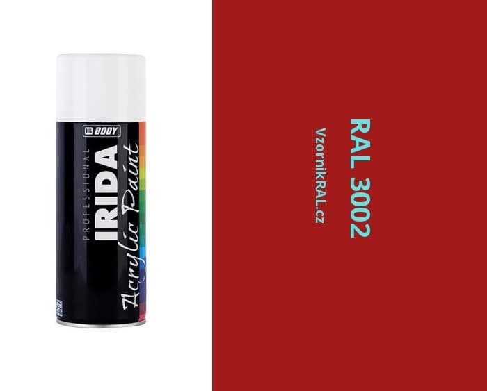 HB BODY irida RAL 3002 karmínová FARBA V SPREJI 400ML