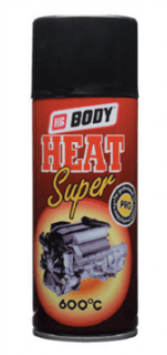 HB BODY 418 super heat - sprej DO VÝSOKÝCH TEPLÔT 600C strieborný 400ML 1