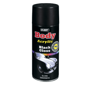 HB BODY univerzálna čierna lesklá farba v spreji 400ml