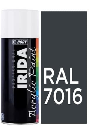 HB BODY IRIDA RAL 7016 Antracitová šedá FARBA V SPREJI 400ML 1