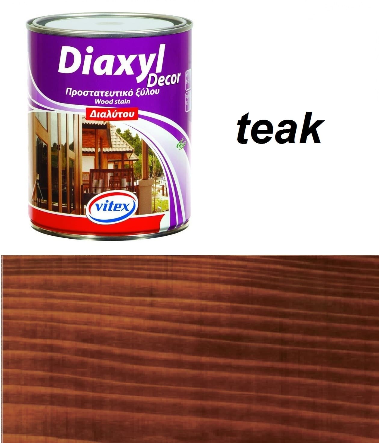 Vitex diaxyl decor - tenkovrstvá lazúra teak 2404 0,75L 1