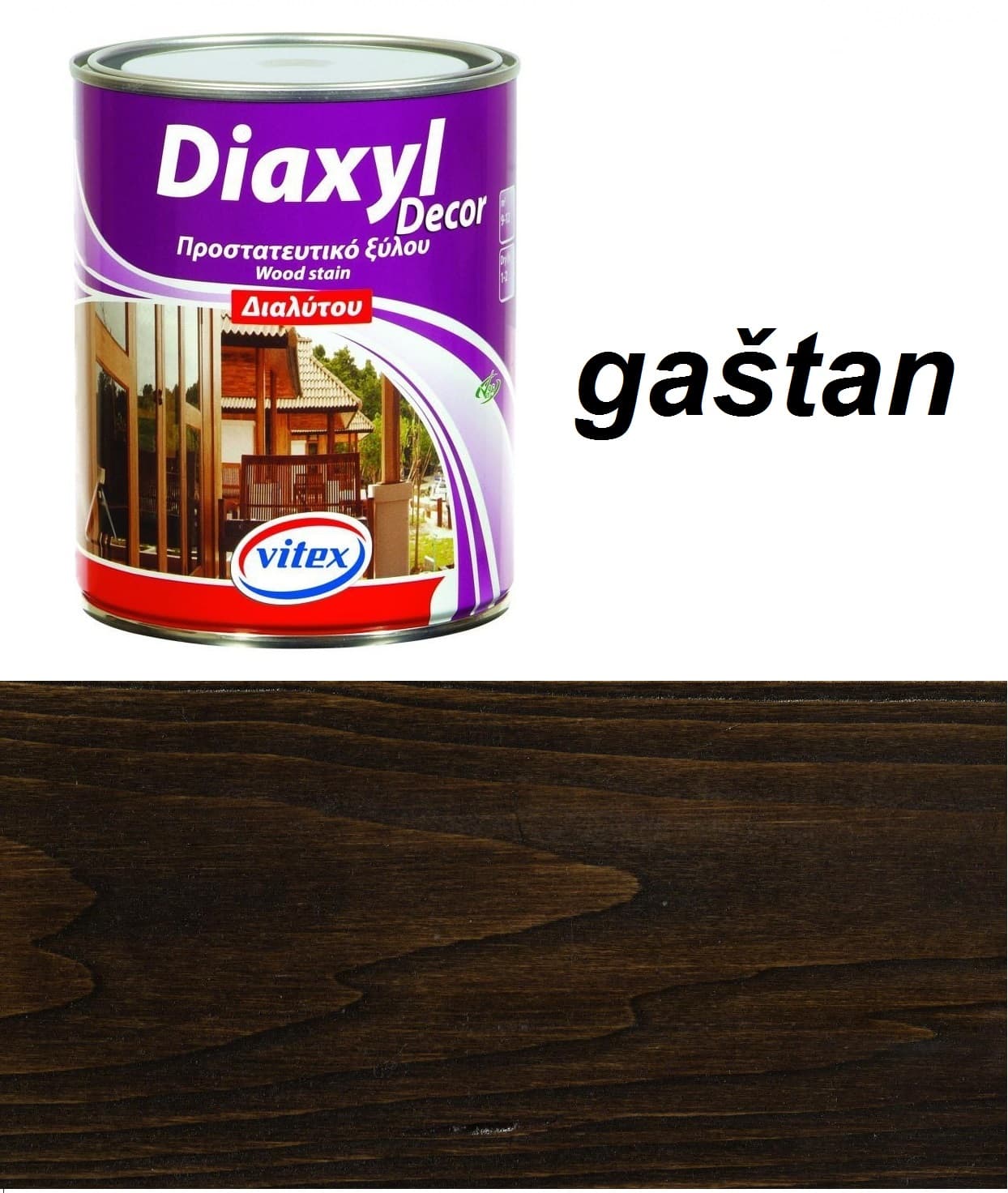 Vitex diaxyl decor - tenkovrstvá lazúra gaštan 2407 0,75L 1