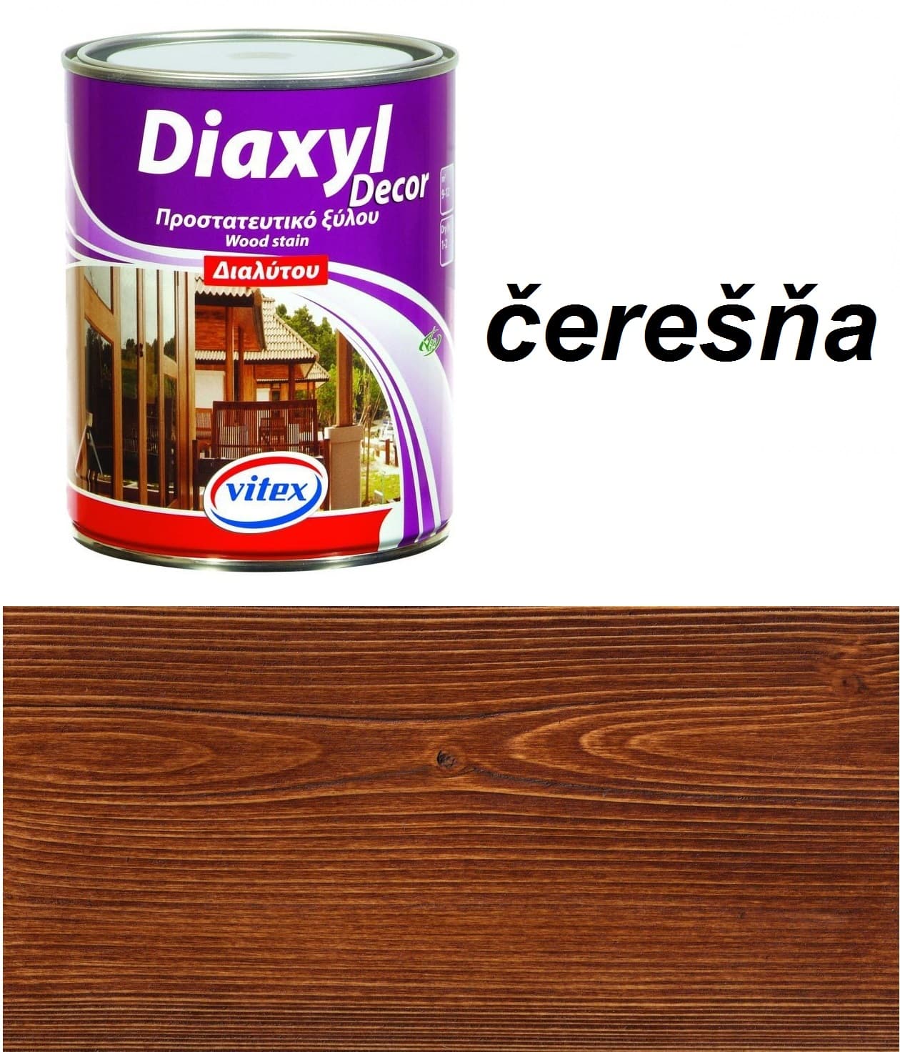 Vitex diaxyl decor - tenkovrstvá lazúra čerešňa 2415 0,75L
