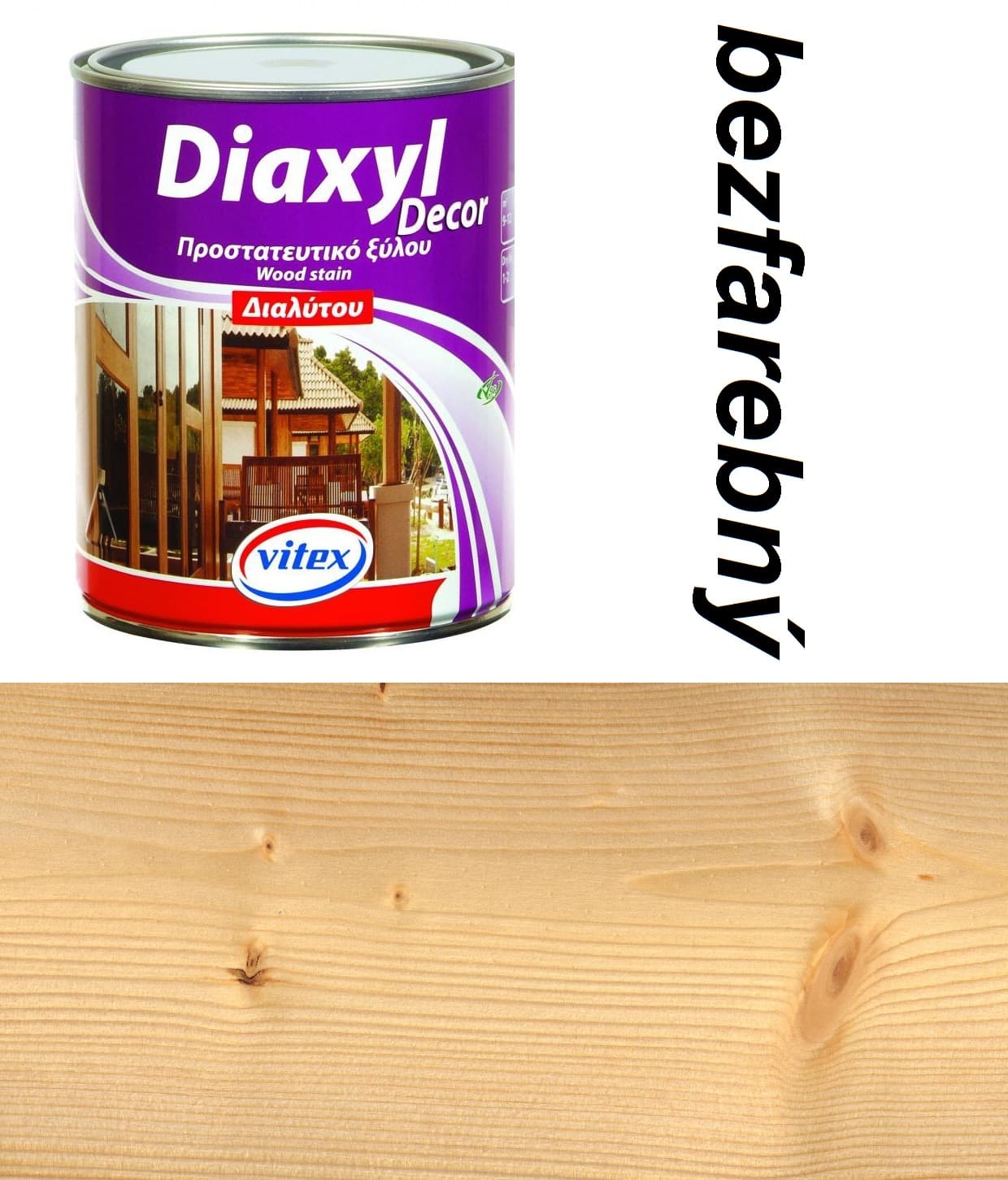 Vitex diaxyl decor - tenkovrstvá lazúra bezfarebná 0,75L