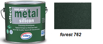 Vitex Heavy Metal Silicon Effect - štrukturálna kováčska farba 762 Forest  0,75L 1