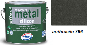 Vitex Heavy Metal Silicon Effect  - štrukturálna kováčska farba  766 Anthracite  0,75L 1