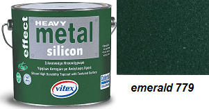 Vitex Heavy Metal Silicon Effect - štrukturálna kováčska farba 779 Emerald 2,25 L