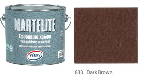 Vitex Martelite - farba s kladivkovým efektom 833 Dark Brown  0,750L 1