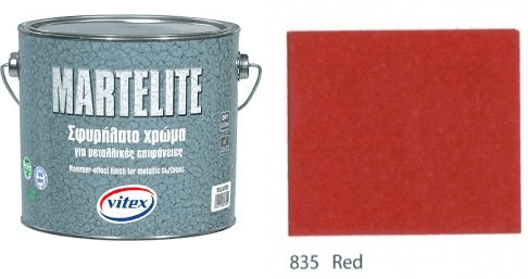 Vitex Martelite - farba s kladivkovým efektom 835 Red 0,75L