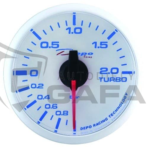 Prídavný budík DEPO WBL 52mm Tlak turba elektr. 1