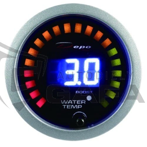 Prídavný budík DEPO 2in1 52mm Turbo/Teplota vody 1