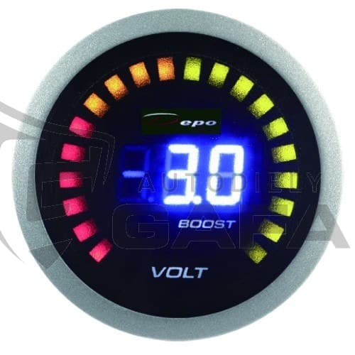 Prídavný budík DEPO 2in1 52mm Turbo/Volt