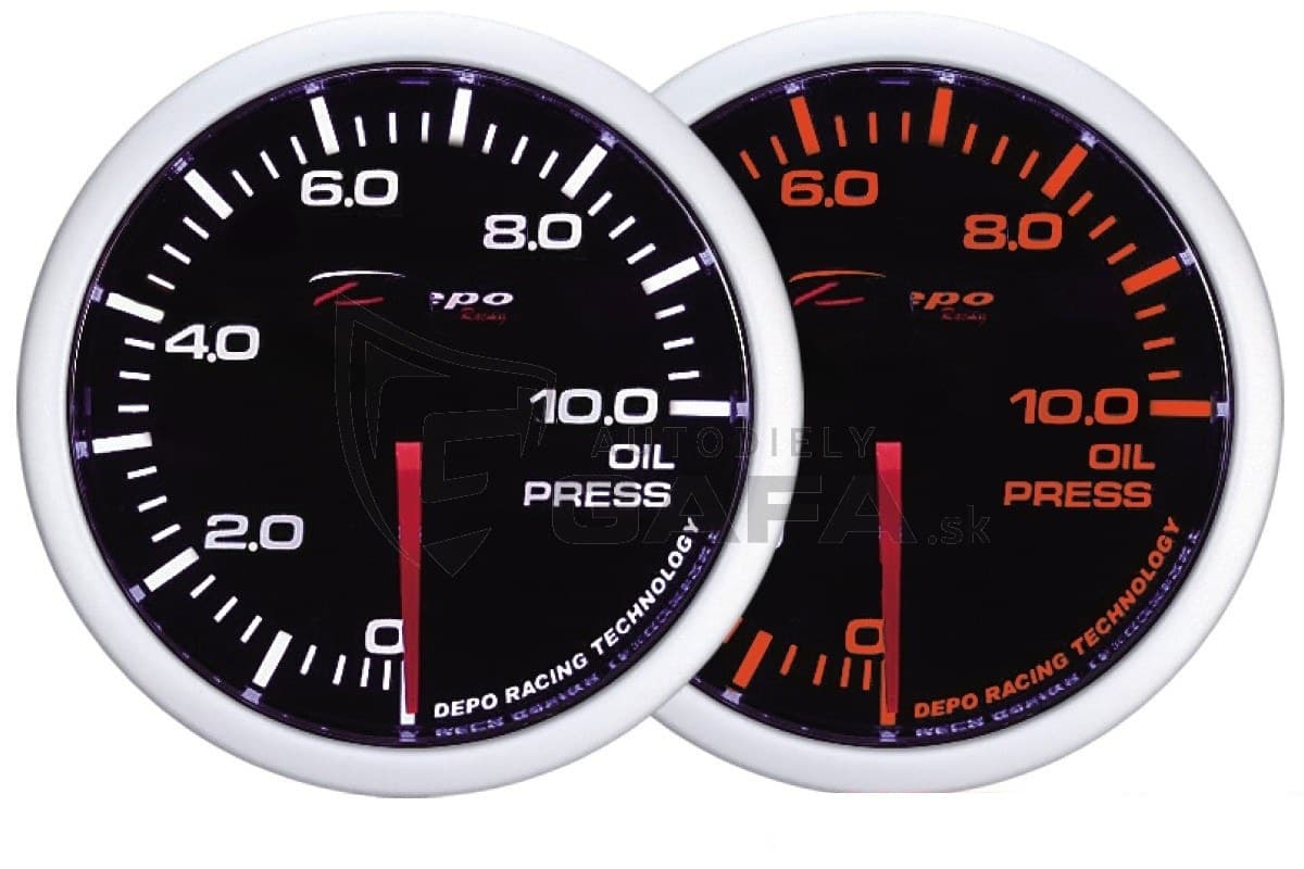 Prídavný budík DEPO WA 60mm Tlak oleja 1