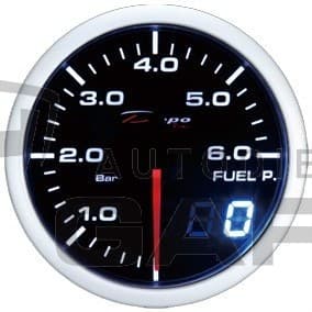 Prídavný budík DEPO DUAL 60mm Tlak paliva