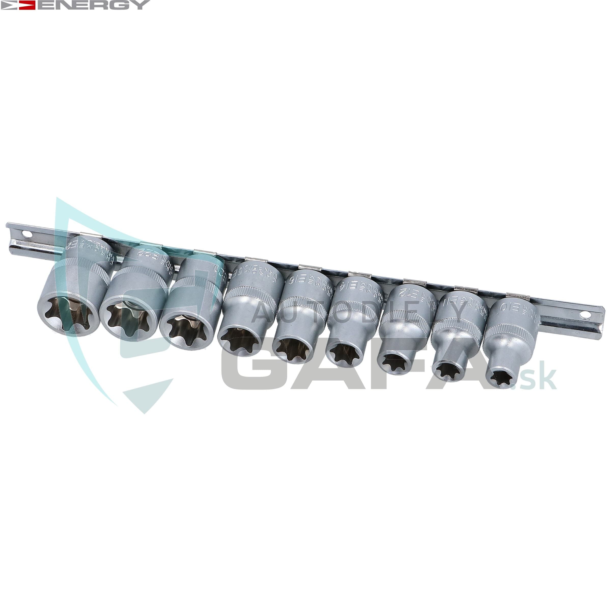 ENERGY Sada orechov TORX 1/2'' 9 prvkov NE00738