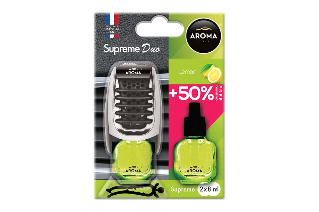 Osviežovač vzduchu AROMA CAR SUPREME DUO LEMON 1