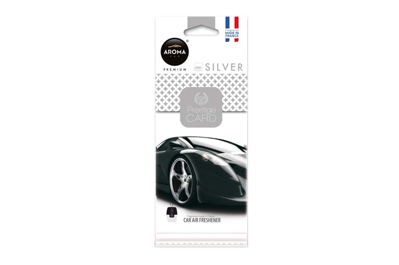 Osviežovač vzduchu AROMA CAR PRESTIGE CARD SILVER 1