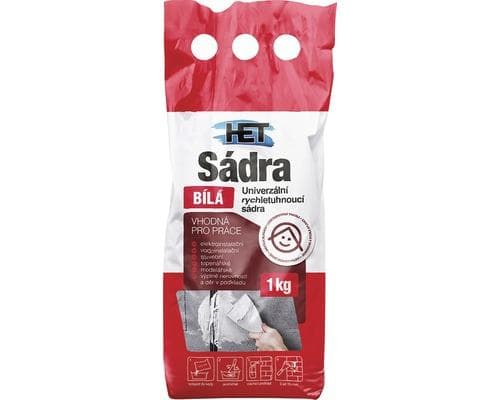 Sádra 1kg biela 1