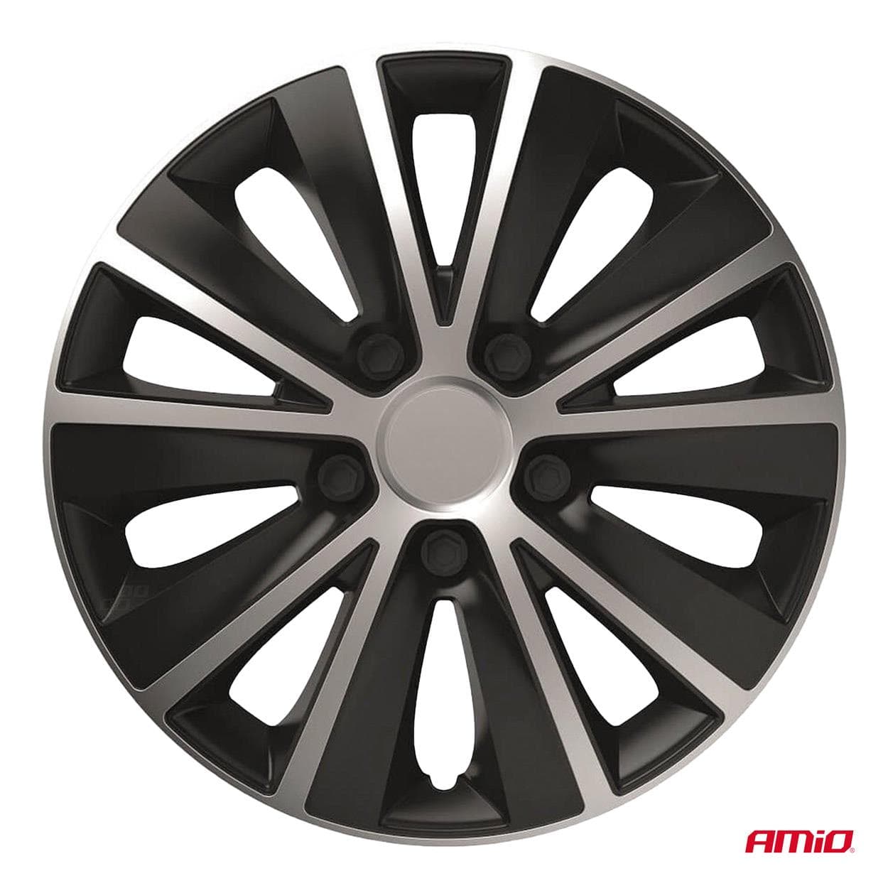 Puklice Rapide 16” čierno - strieborná sada 4ks COLOR BOX 1