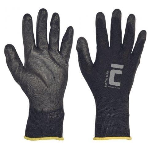 Povrstvené rukavice BUNTING BLACK, čierne 1