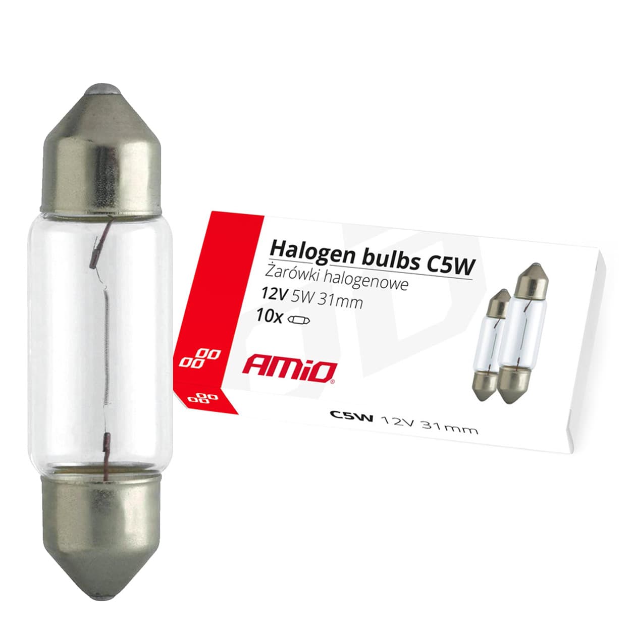Halogénové žiarovky C5W Festoon 31mm 12V 10ks - 02553 1