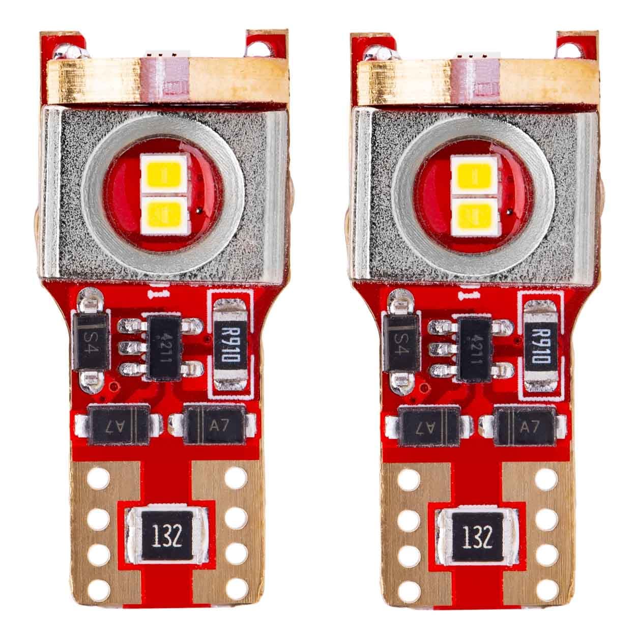 LED žiarovky CANBUS 2016 6SMD T10 W5W W10W White White 12V/24V - 02802