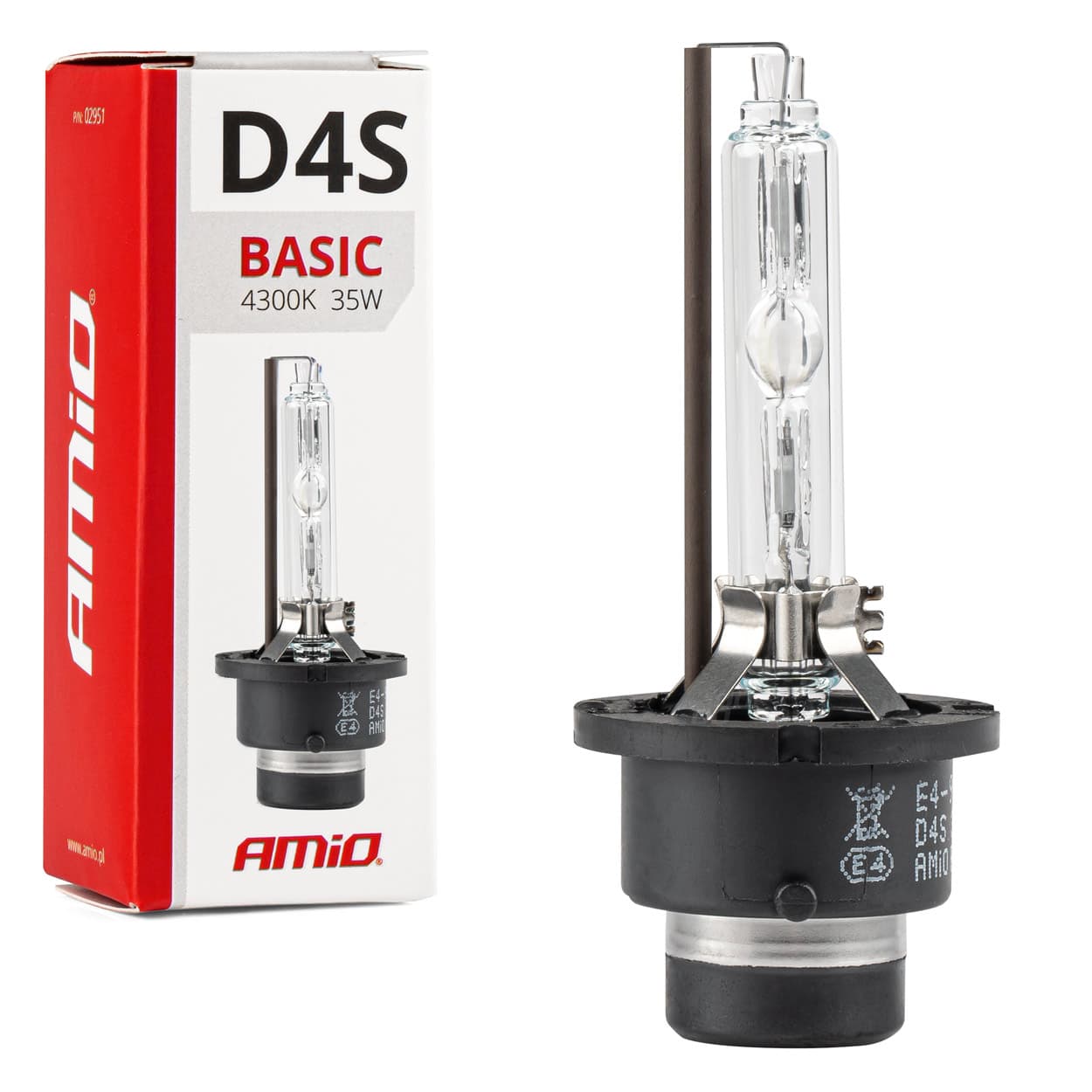 Xenónová výbojka D4S 35W 4300K AMiO BASIC - 02950