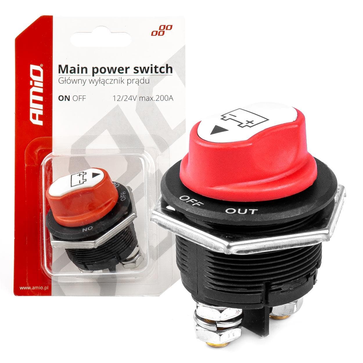 Hlavný vypínač autobatérie 12/24 max.200A-03027 1
