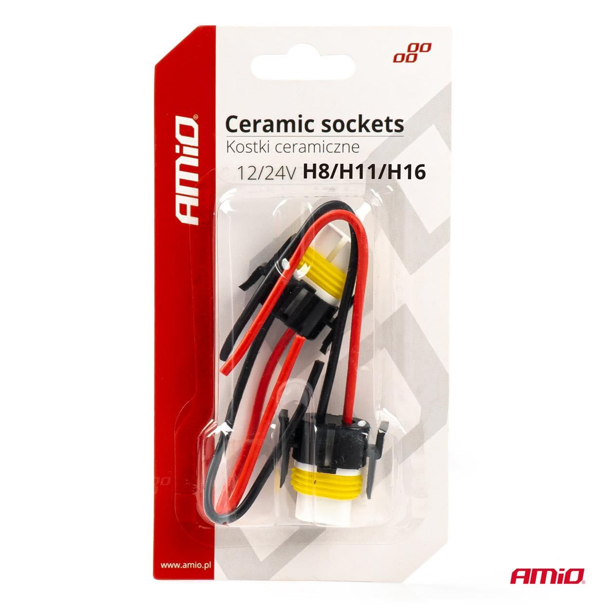 Keramické pätice 2 ks H8/H11/H16 AMIO