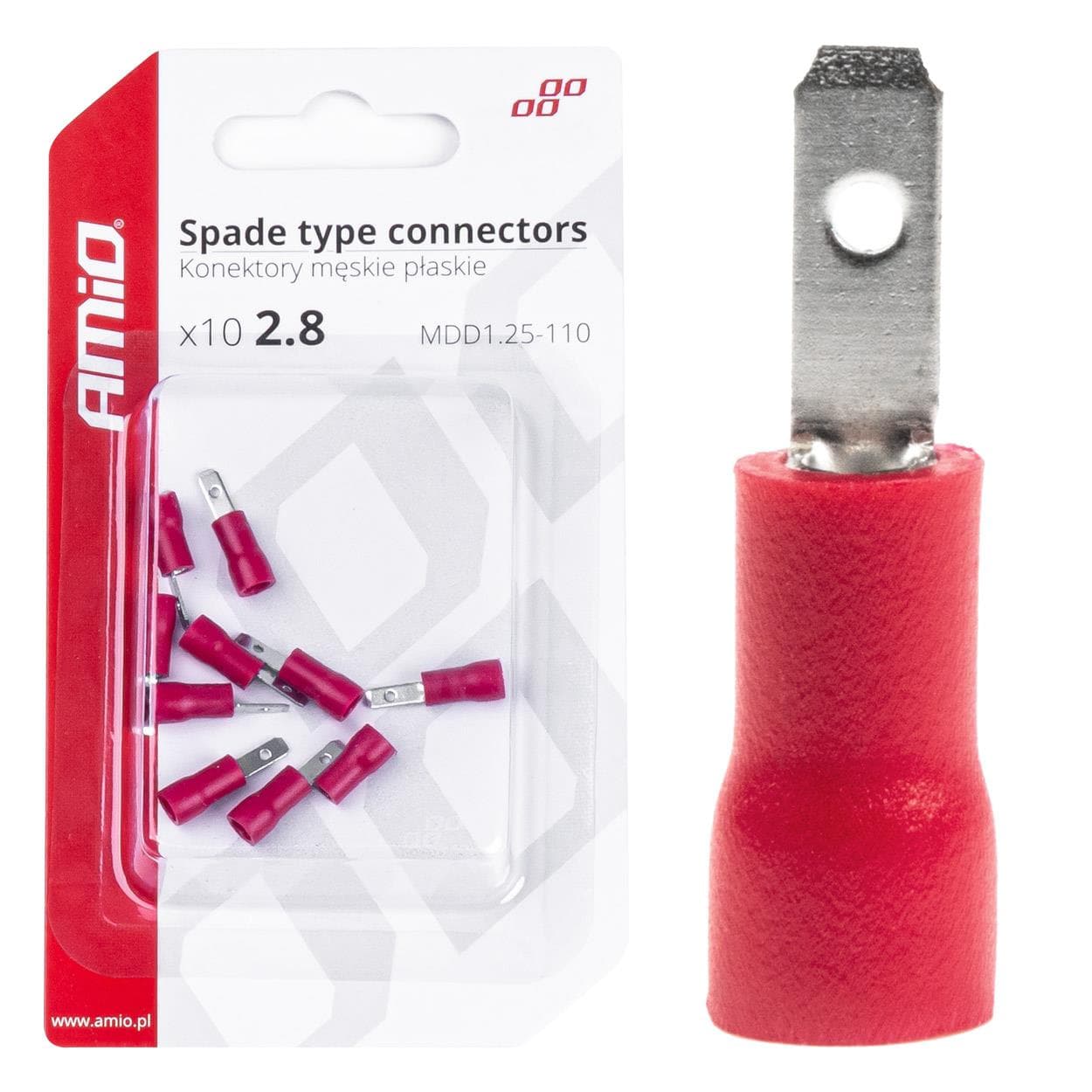 Sada elektrických konektorov 3.8mm 0.5-1.5mm2 10A 10 ks 1