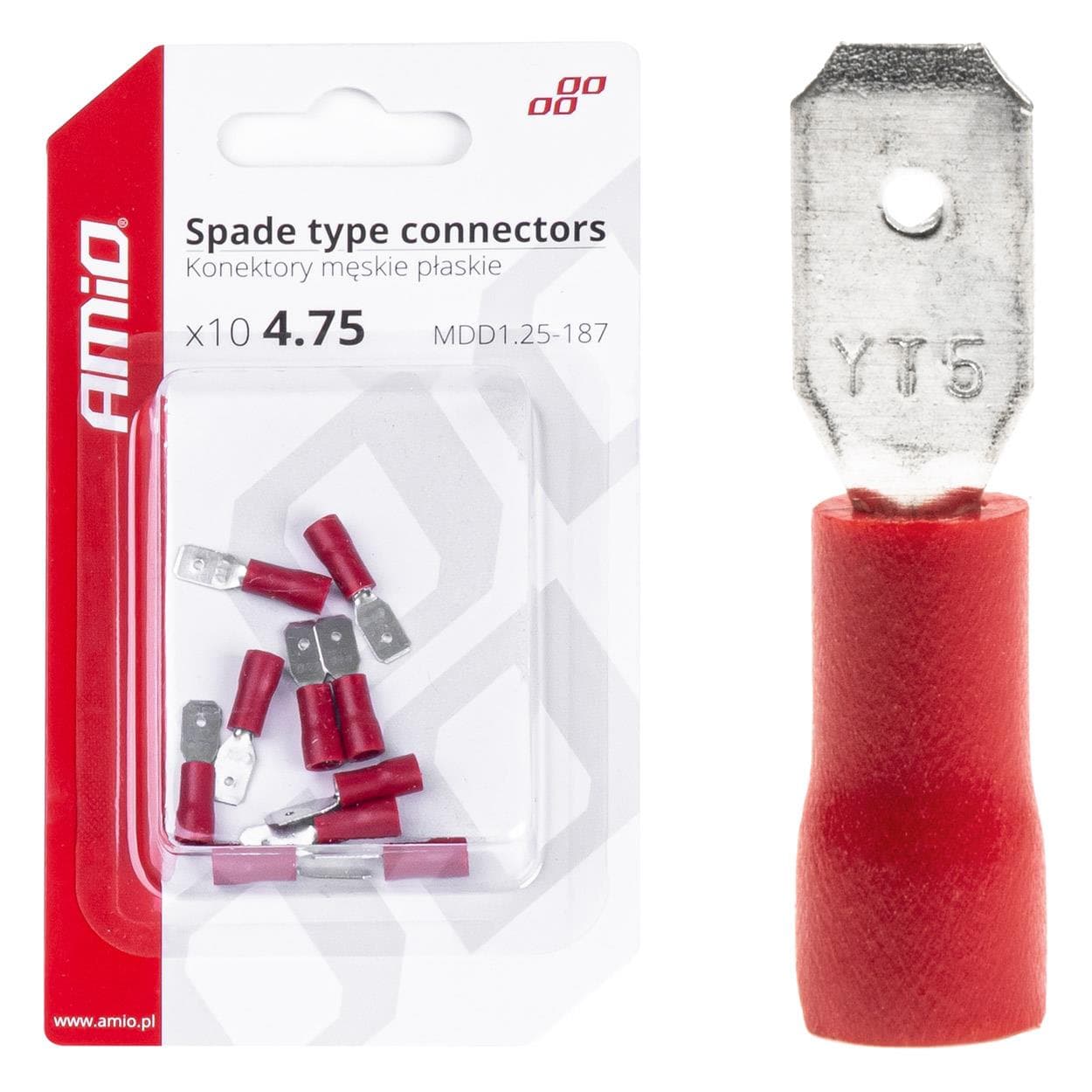 Sada elektrických konektorov 5.6mm 0.5-1.5mm2 10A 10 ks