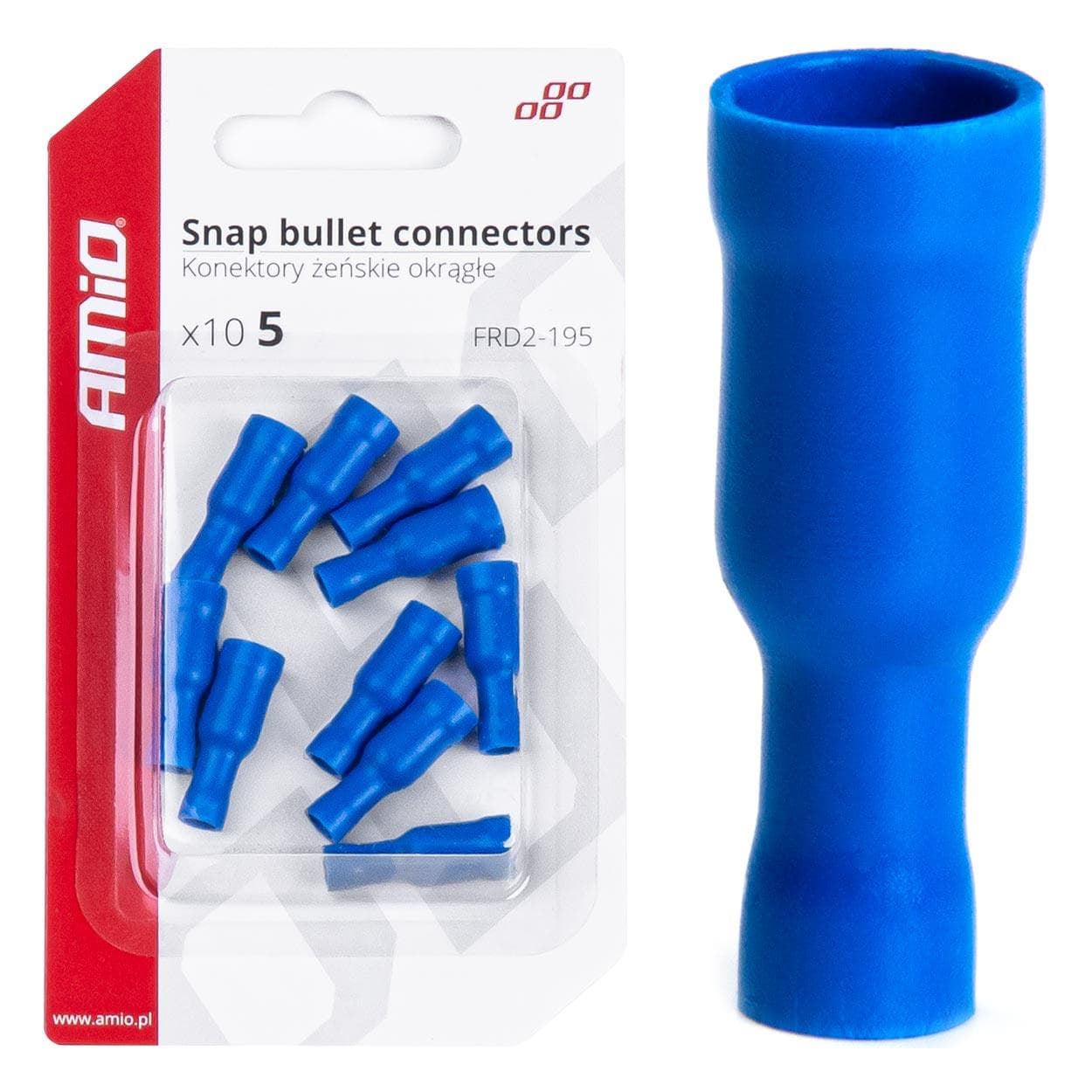Elektrický konektor – samica (násuvka) 5mm 1.5-.25mm2 15A 10 ks 1