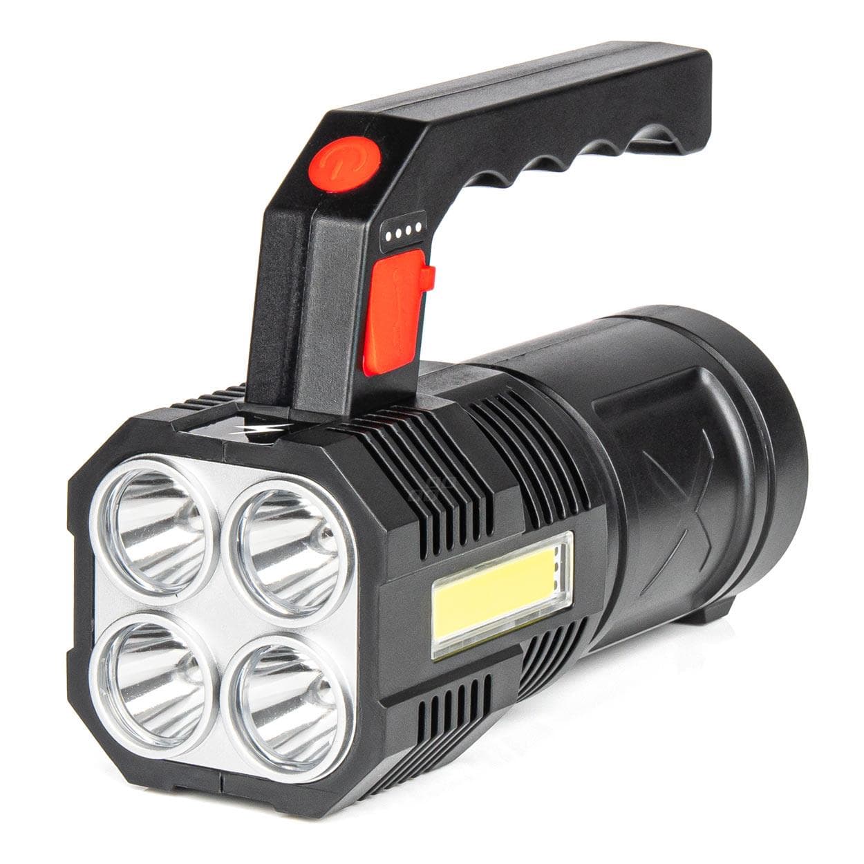 LED pracovná baterka 4LED + COB 1200mAh - 03273 1