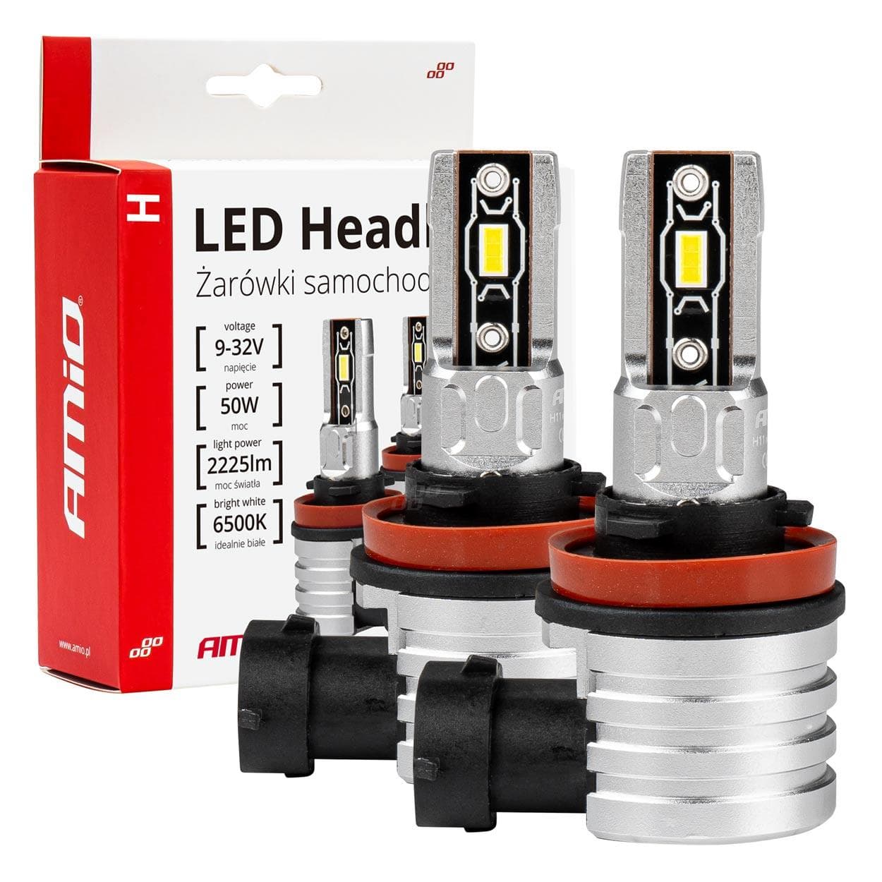 LED žiarovky hlavného svietenia H8/H9/H11/H16 H-mini Series AMiO 1