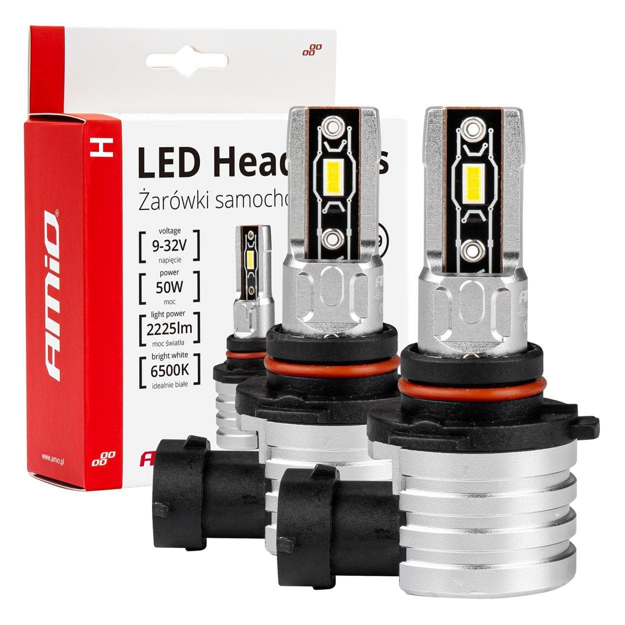 LED žiarovky hlavného svietenia HB3 9005/HIR1 9011/H10 H-mini Series AMiO 1