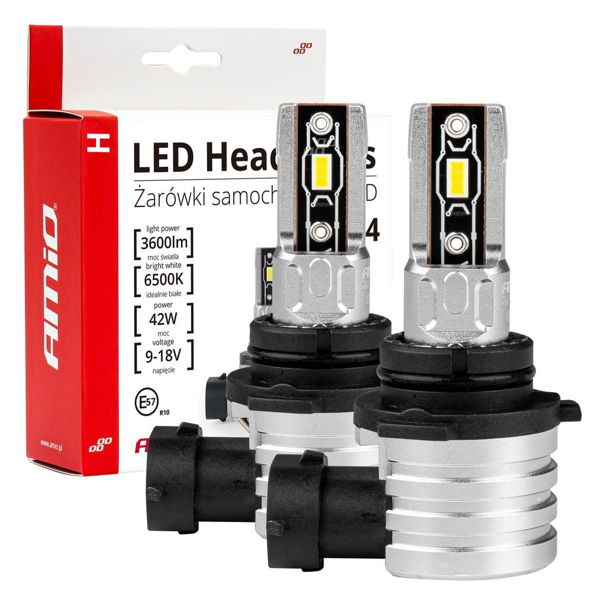 LED žiarovky hlavného svietenia HB4 9006 H-mini Series AMiO 1
