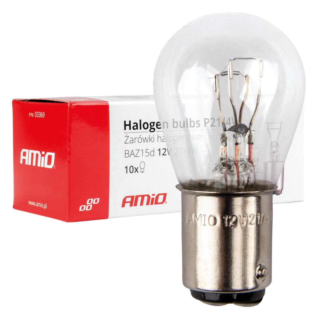 Halogénové žiarovky P21/4W 12V BAZ15d 10ks 1