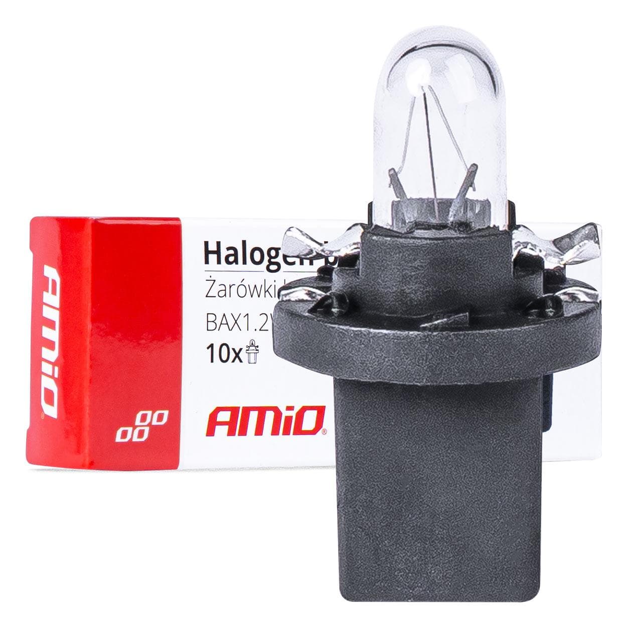 Halogénové žiarovky B8.5D 12V 8.5W BAX1.2W white 10ks