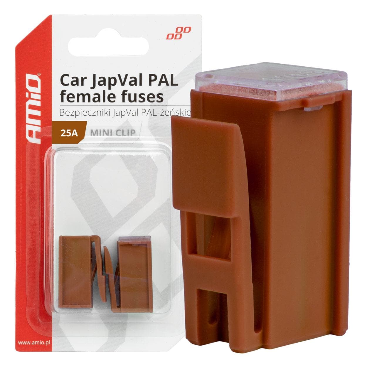 Poistky JAPVAL PAL samica 25A AMIO-03412 1