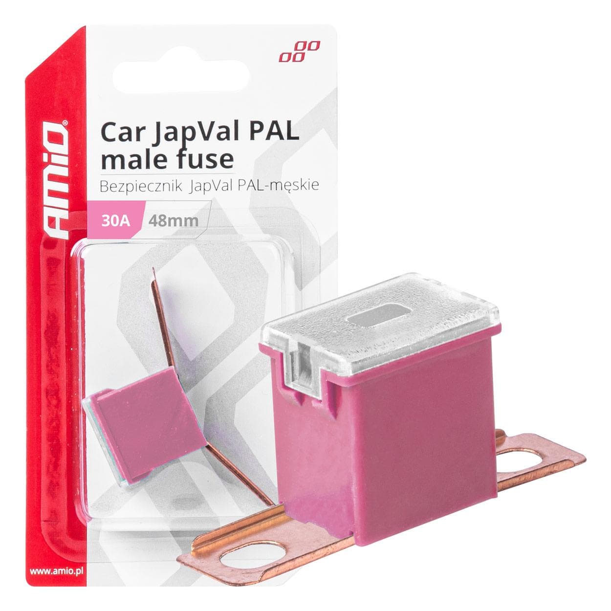 Poistky JAPVAL PAL samec 48mm 30A AMIO-03418 1