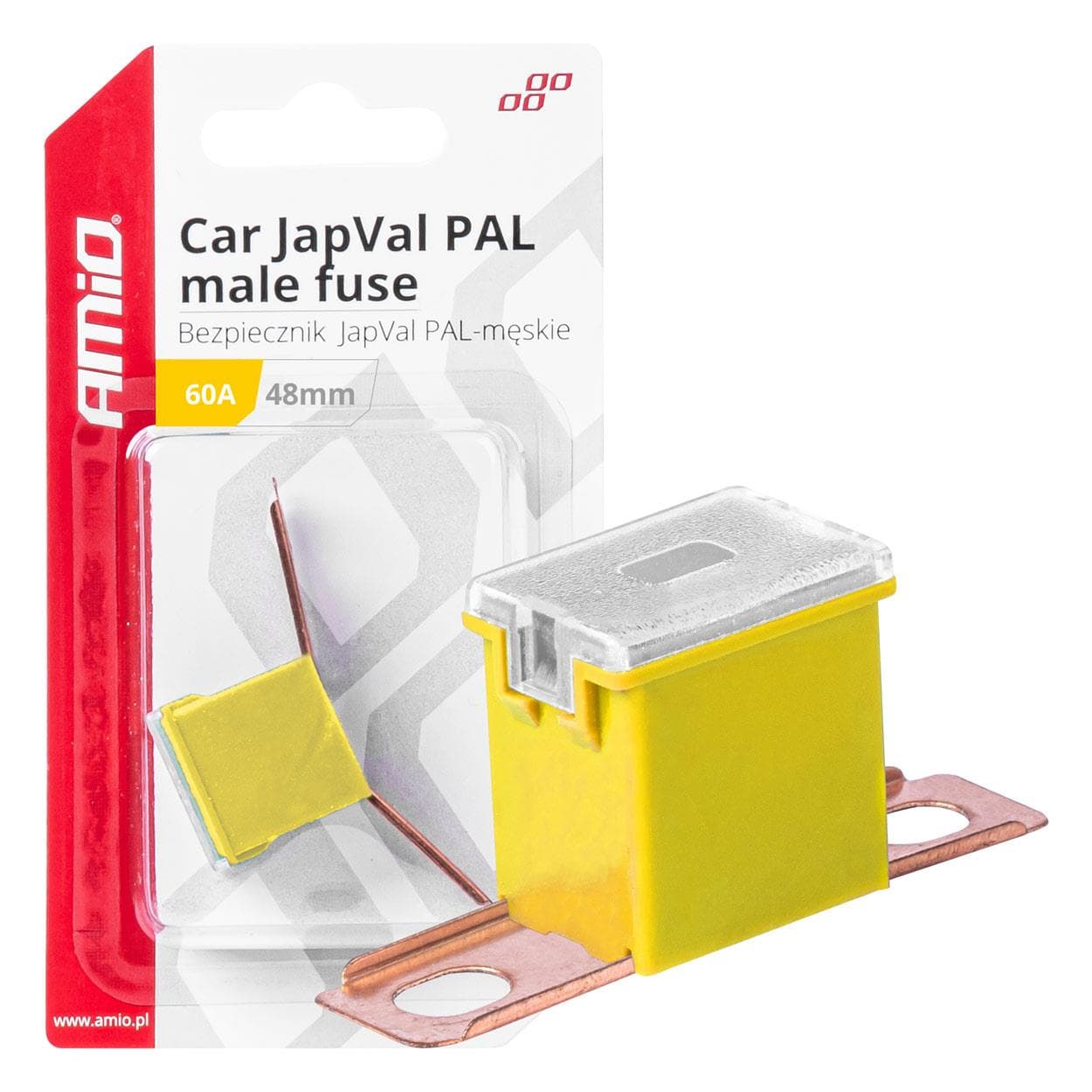 Poistky JAPVAL PAL samec 48mm 60A AMIO-03421 1