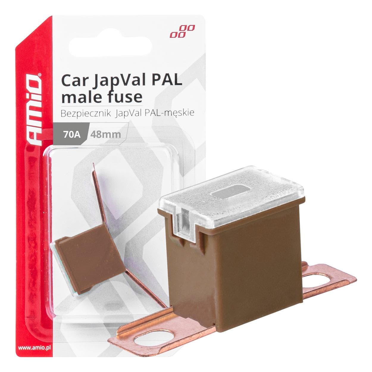 Poistky JAPVAL PAL samec 48mm 70A AMIO-03422 1