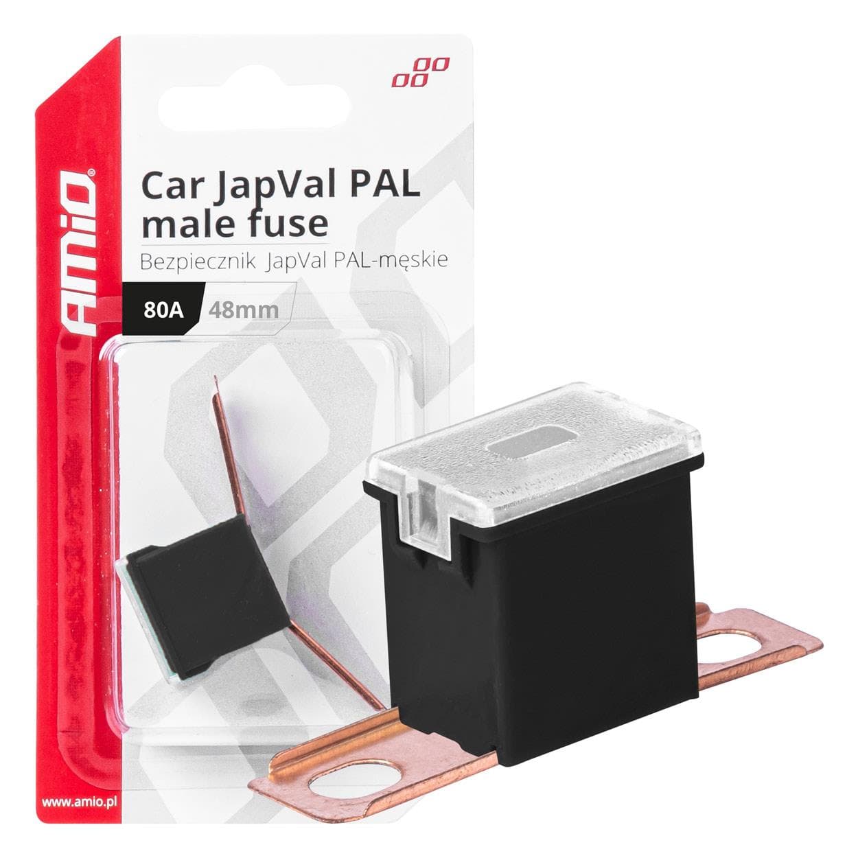 Poistky JAPVAL PAL samec 48mm 80A AMIO-03423 1